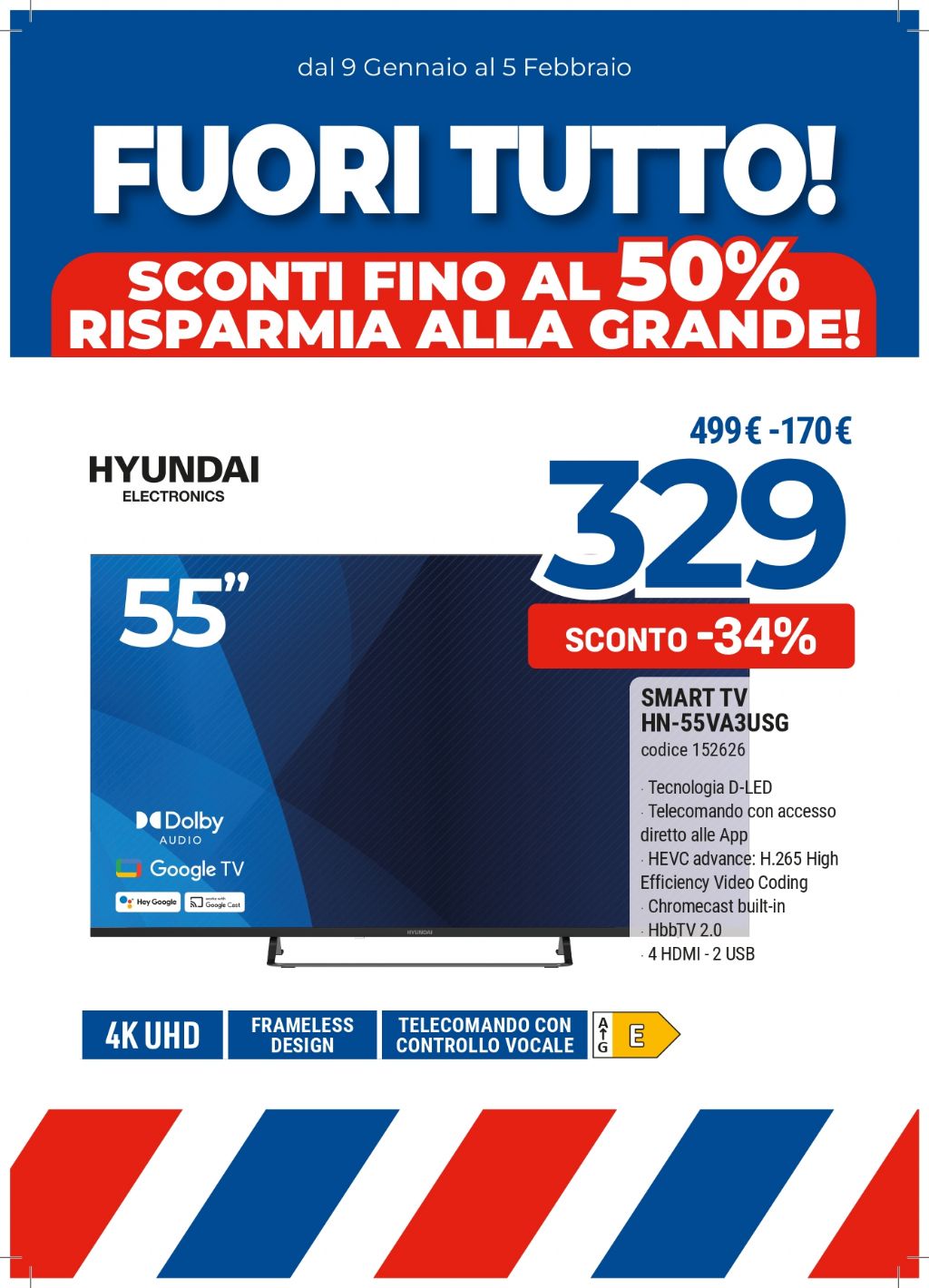 HYUNDAI HN-55VA3USG TV 4K